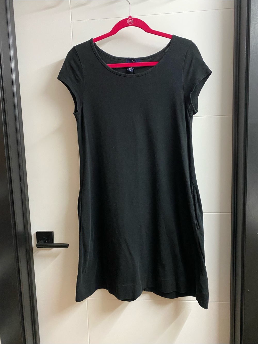Classic Black Short-Sleeve Women's Dress
